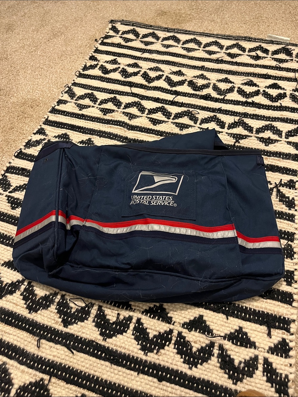Navy Blue Mail Carrier Bag
